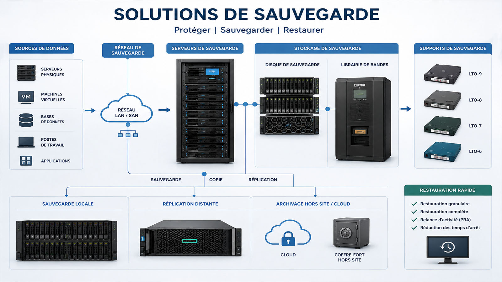 Solutions de sauvegarde