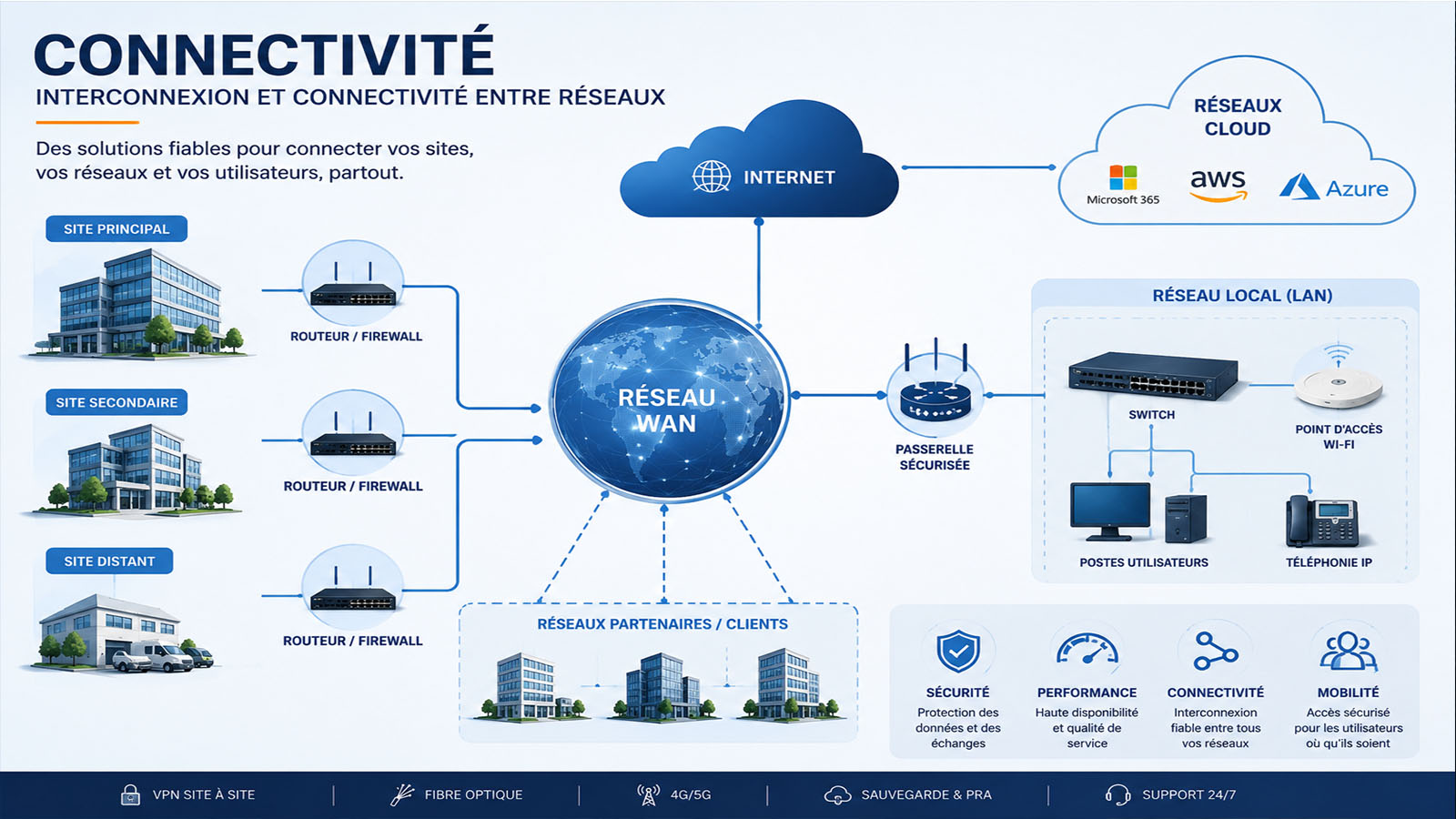 Interconnexion et connectivité entre réseaux